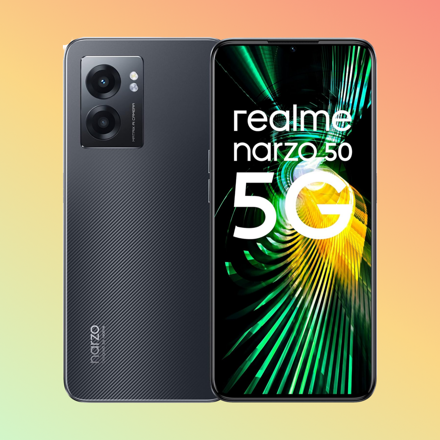 Realme narzo 50 5G (Hyper Black, 6GB RAM+128GB Storage)