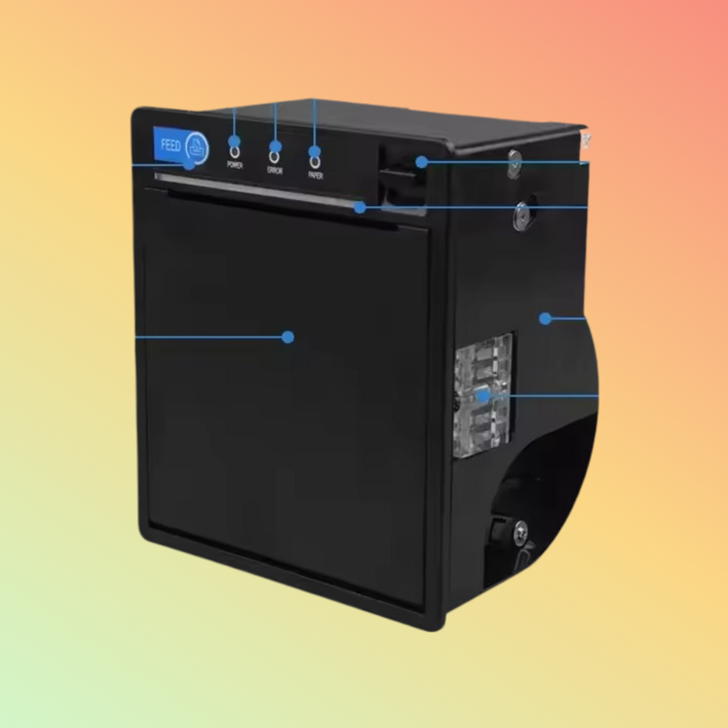 EP-380C: 3-Inch 80mm Kiosk Thermal Printer with Auto Cutter