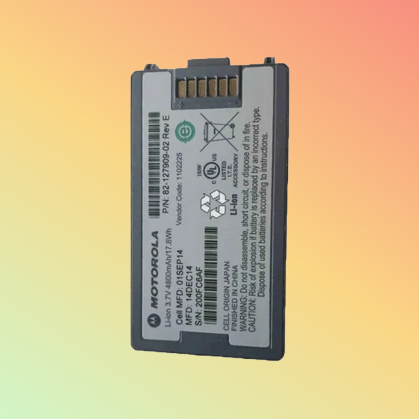 Used Battery 4800mAh (82-127909-01) for MC3090