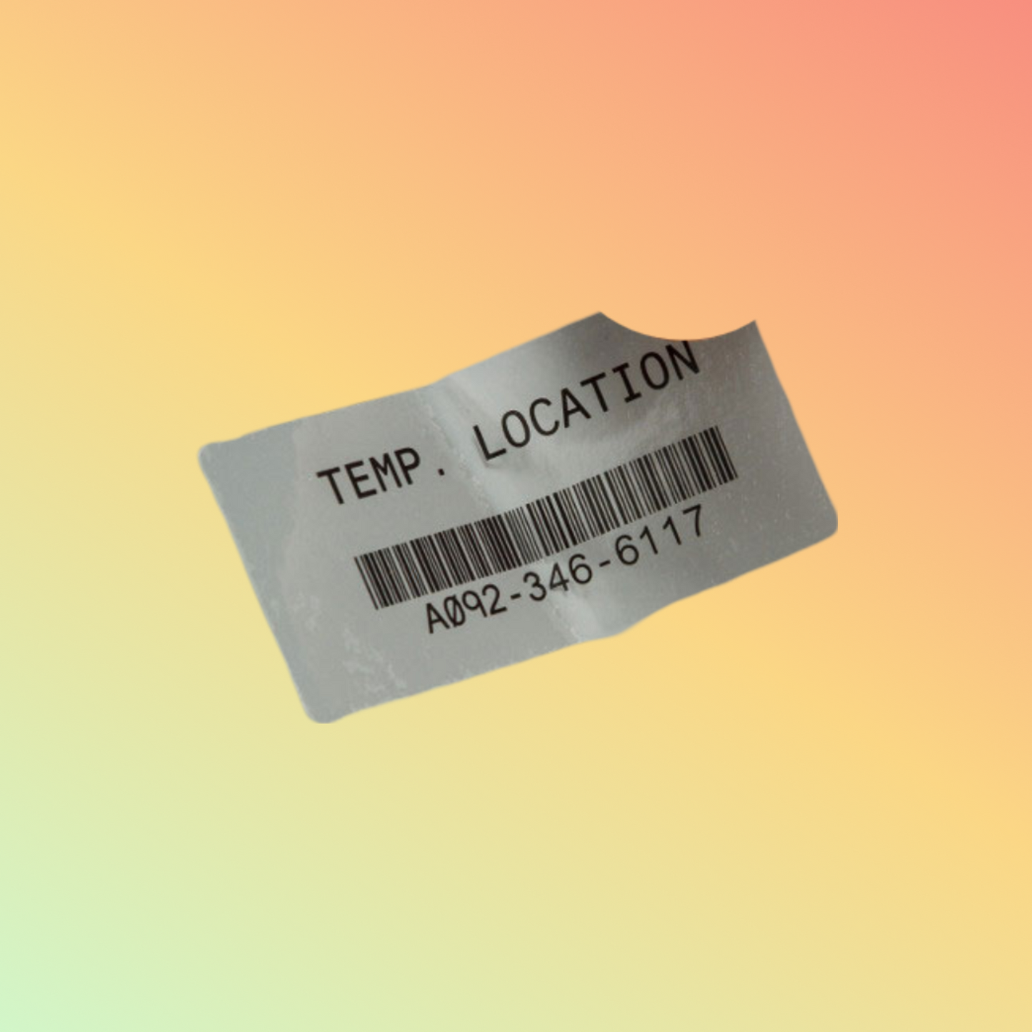 Harsh Enviro Clear Polyester Labels for 3" Core - 1"x3"