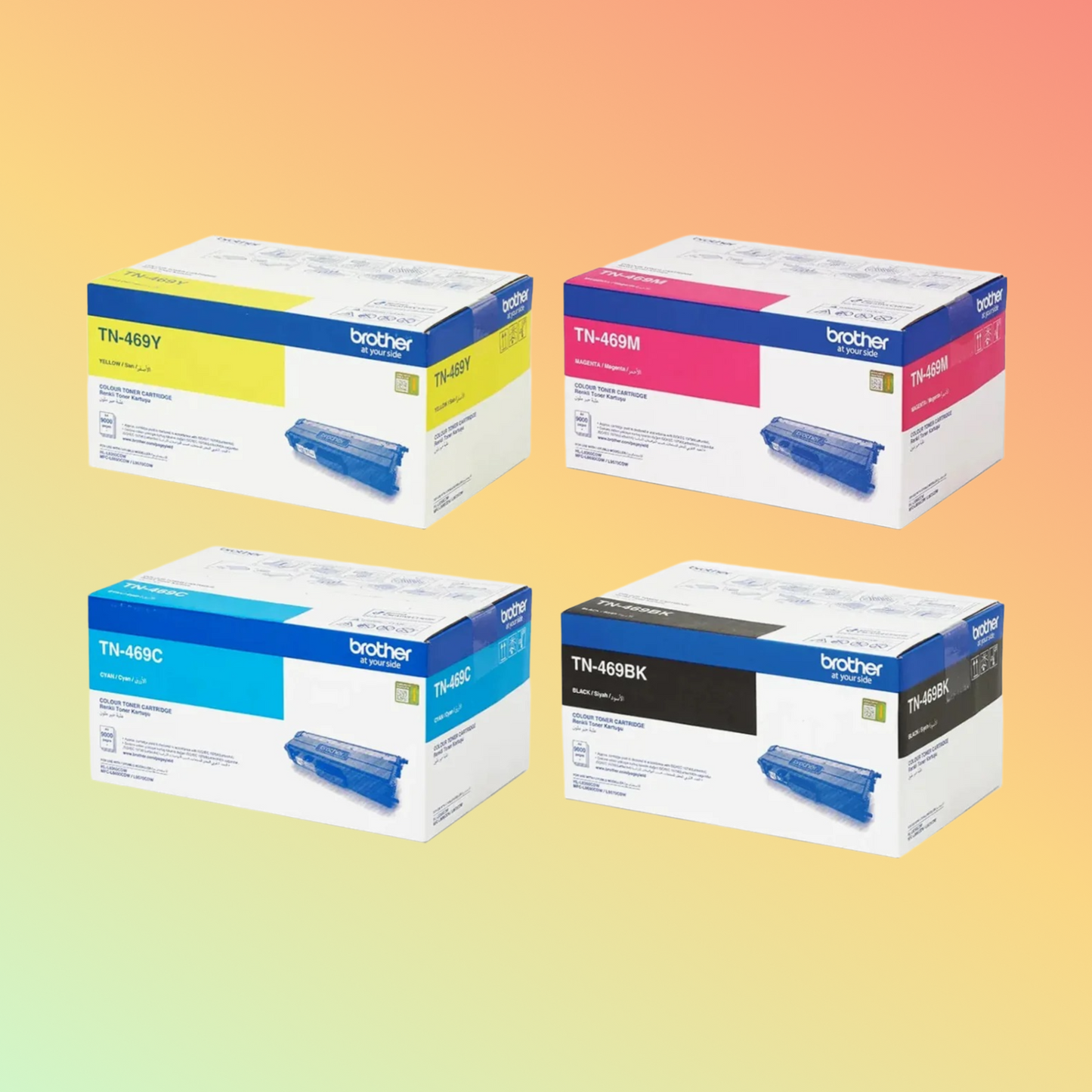 Brother TN-469 4-Color Ultra Yield Toner Set