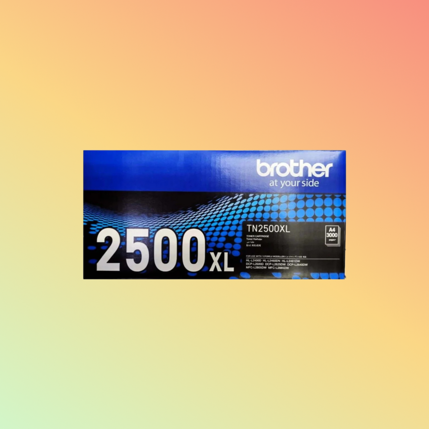 Brother TN-2500XL Black Toner for HL-L2460DN, 3000 Pages