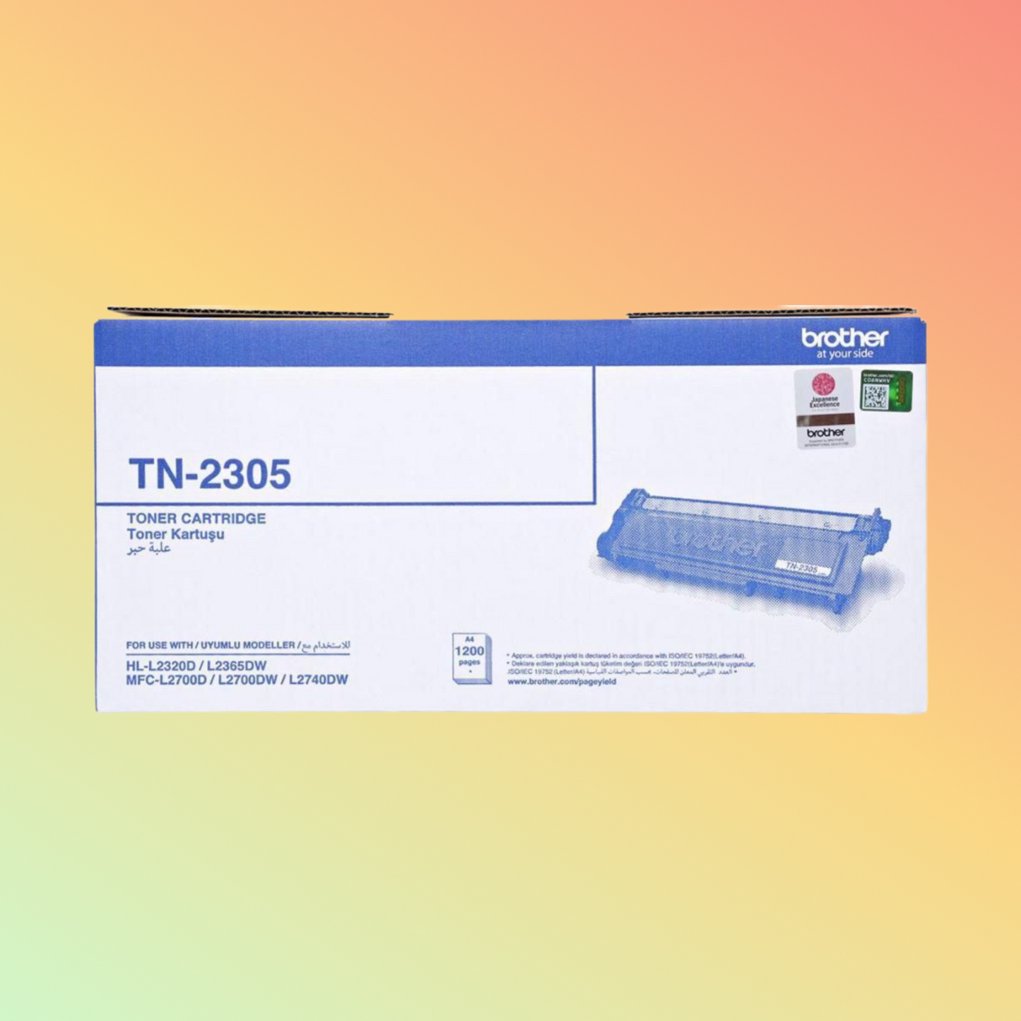 Brother Genuine TN-2305 Toner for DCP-L2540DW