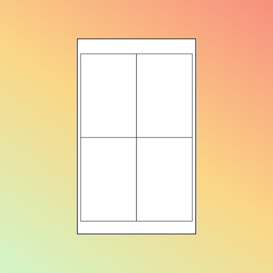 BarcodeFactory 4 x 6 Laser Label Sheet