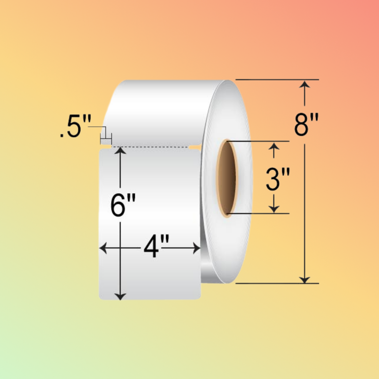 BarcodeFactory 4 x 6 Thermal Transfer Polyester Tags