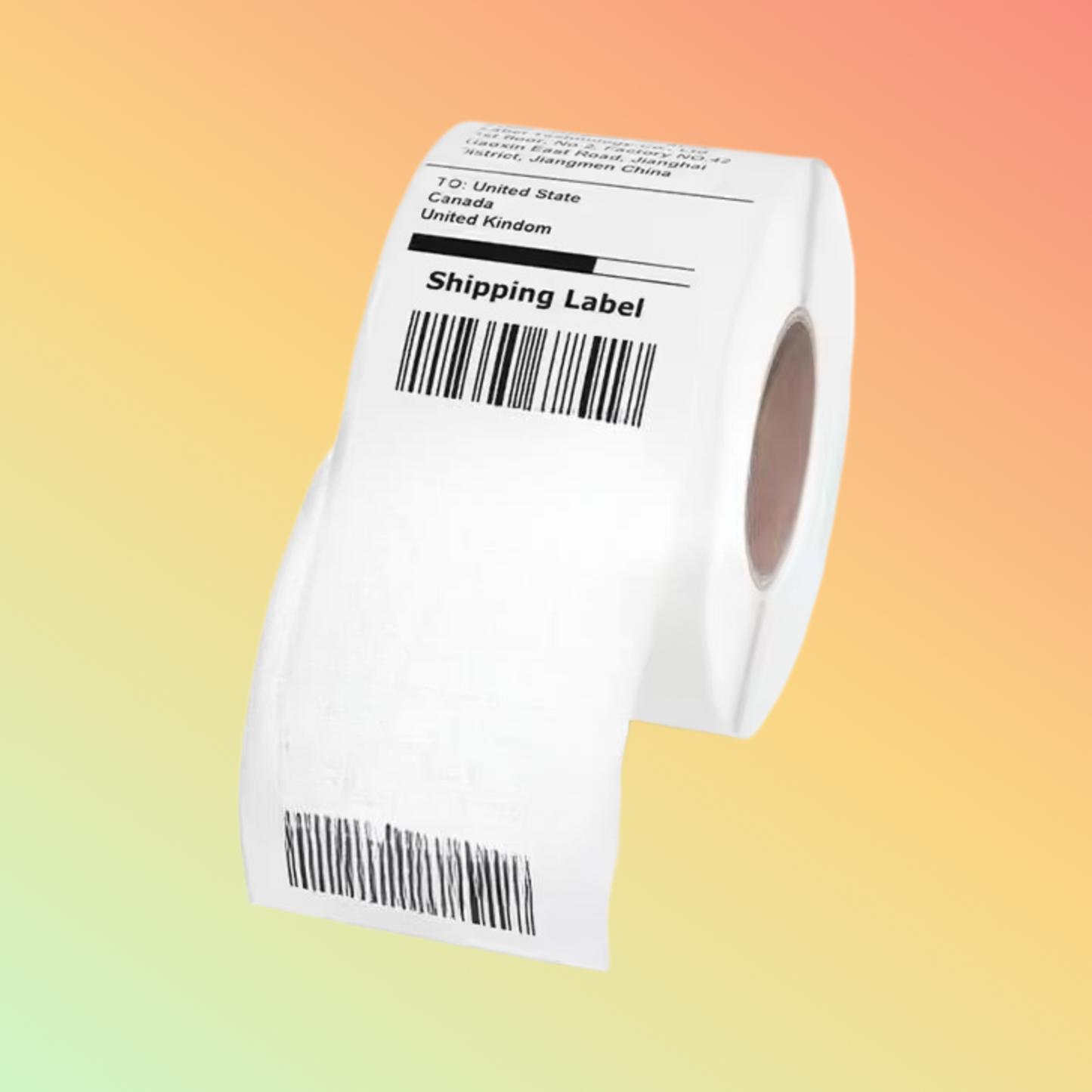 Custom 4"x6" Blank Matt Synthetic Label 100x150mm