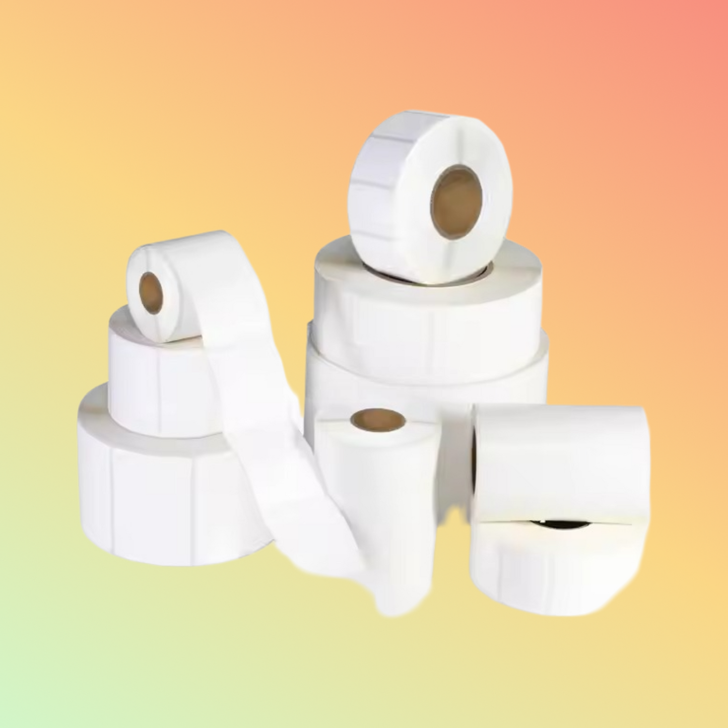 Custom Freezer Grade Thermal Synthetic Labels Roll