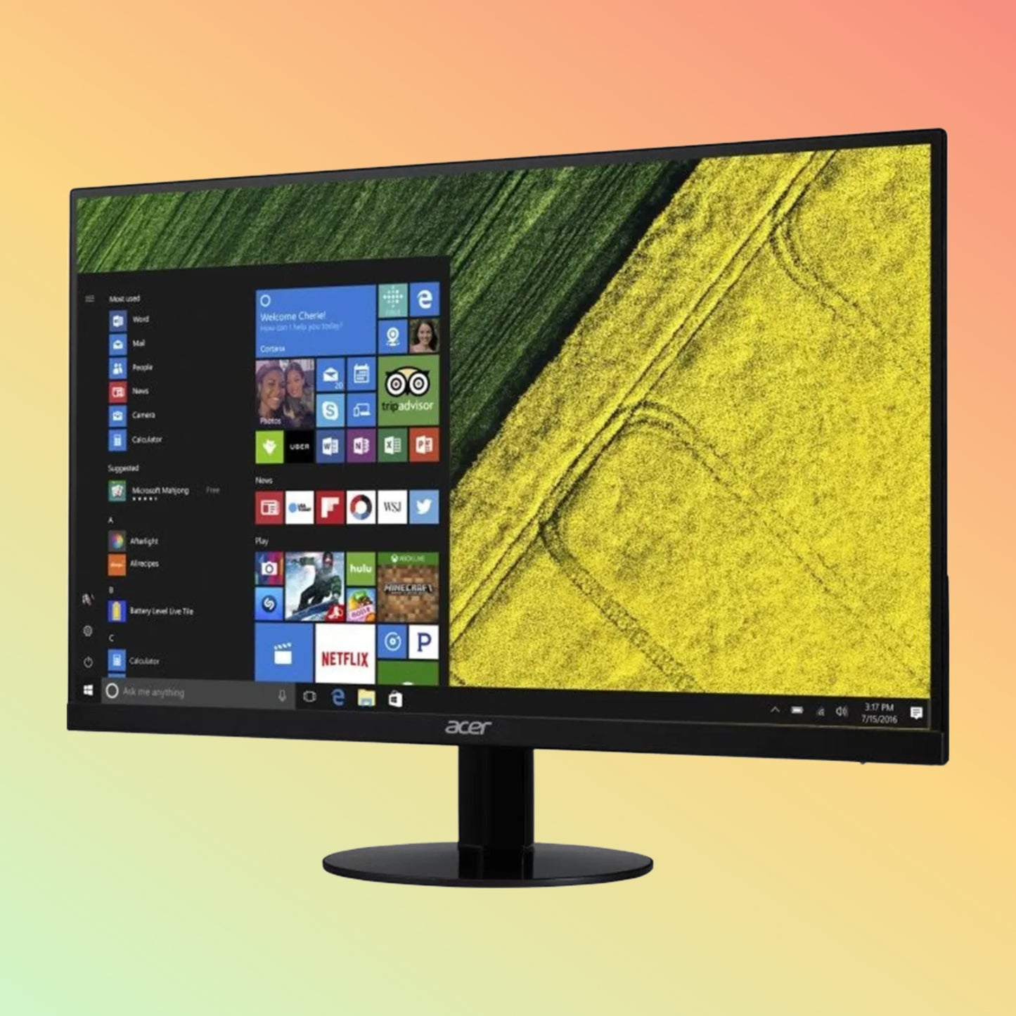 ACER SA240Y Monitor - 23.8" LED (1920 x 1080) FHD, AMD Free-Sync