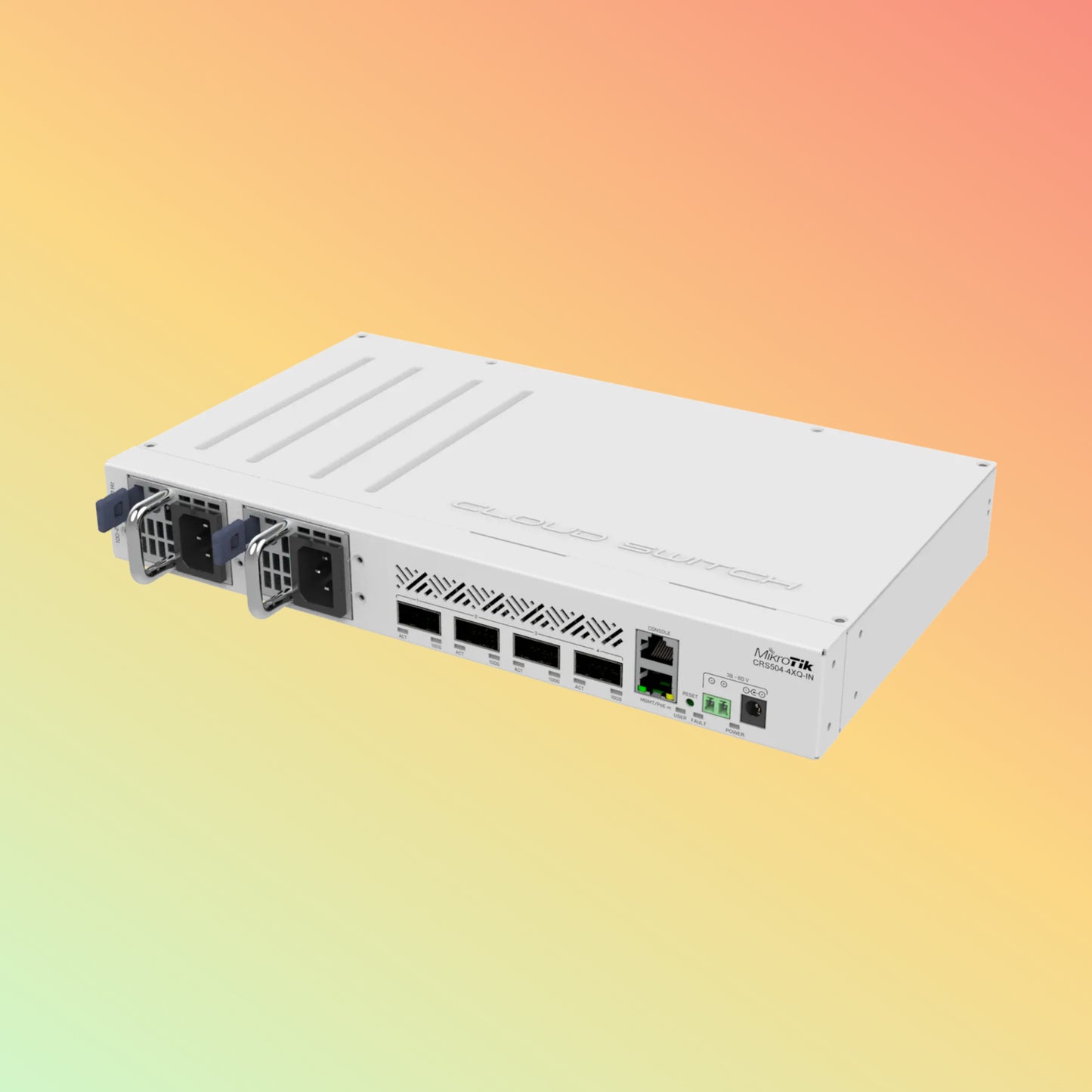 MikroTik (CRS504-4XQ-IN) Switch - 1 x Fast Ethernet port