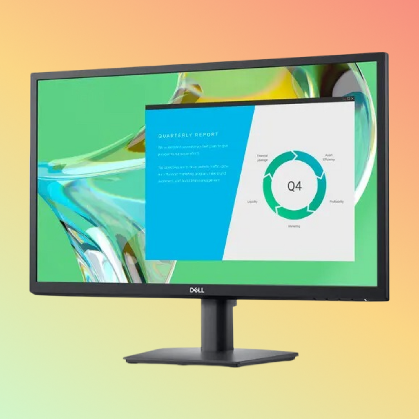 DELL E2422HN Monitor - 23.8" FHD (1920 x 1080), IPS, HDMI, VGA, 250 nits, 60 Hz
