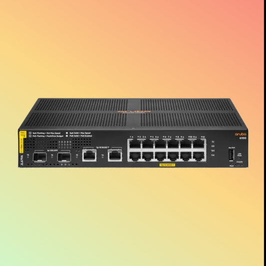 HPE Aruba CX 6100 (JL679A) Switch - 12 x Gigabit Ethernet BASE-T Ports