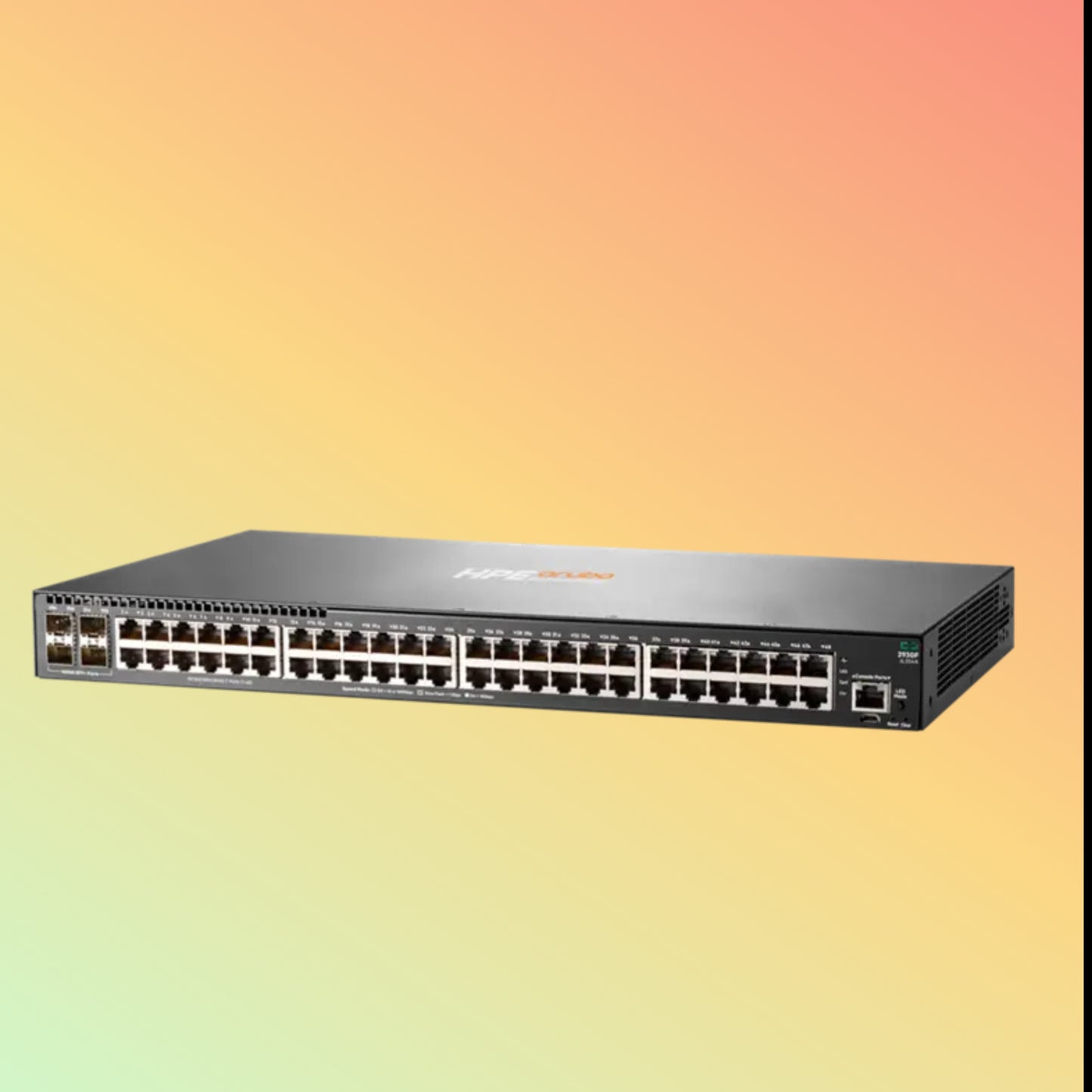 HPE Aruba 2930F (JL254A) Switch - 48 x Gigabit Ethernet Ports RJ-45, 4 x SFP+ 1/10GbE Ports