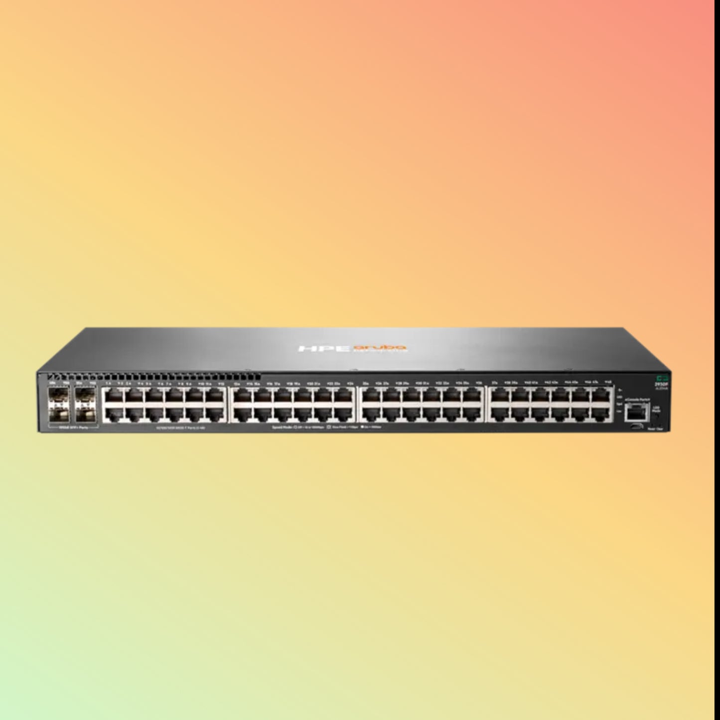 HPE Aruba 2930F (JL254A) Switch - 48 x Gigabit Ethernet Ports RJ-45, 4 x SFP+ 1/10GbE Ports