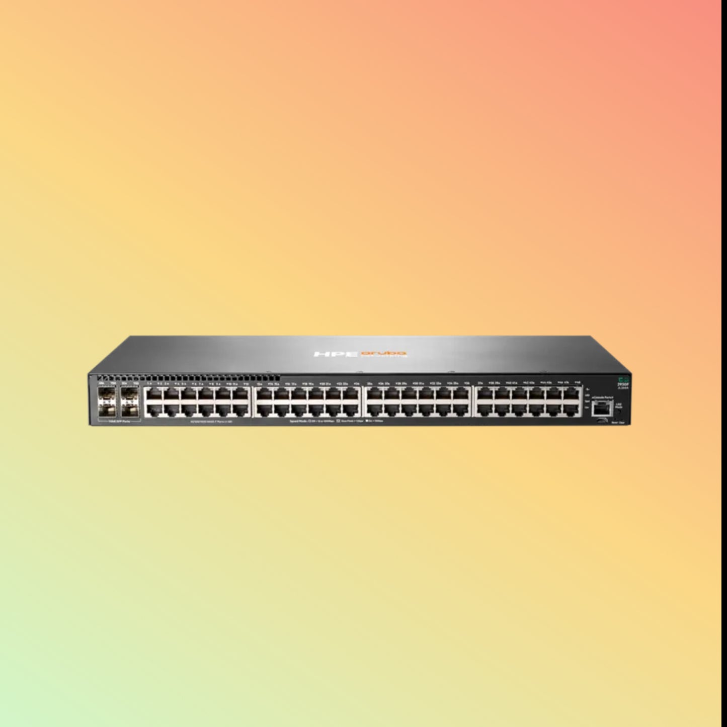 HPE Aruba 2930F (JL260A) Switch - 48 x Gigabit Ethernet Ports RJ45, 4 x SFP Gigabit Ethernet Ports
