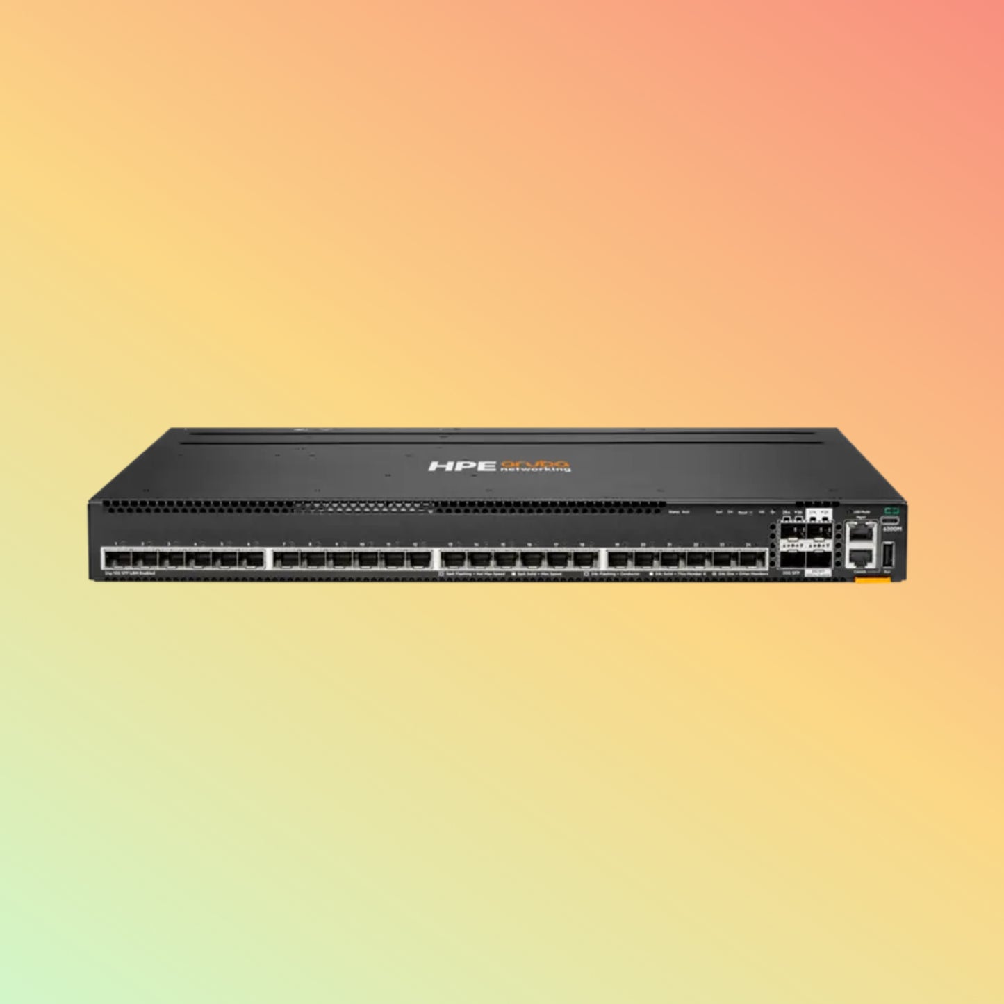 HPE Aruba CX 6300M (R8S92A) Switch - 24 x 1G/10G SFP+ Ports, 2 x 10G/25G/50G SFP Ports, 2 x 10G/25G SFP Ports