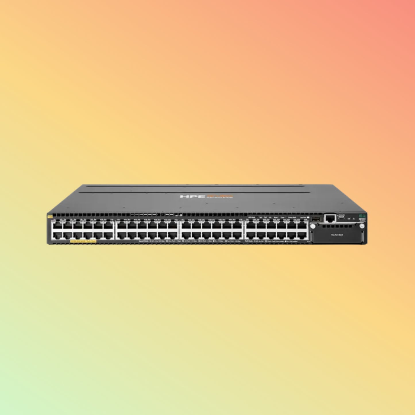 HPE Aruba 3810M (JL074A) Switch - 48 x Gigabit Ethernet PoE+ Ports, 1 - 48 support MACsec