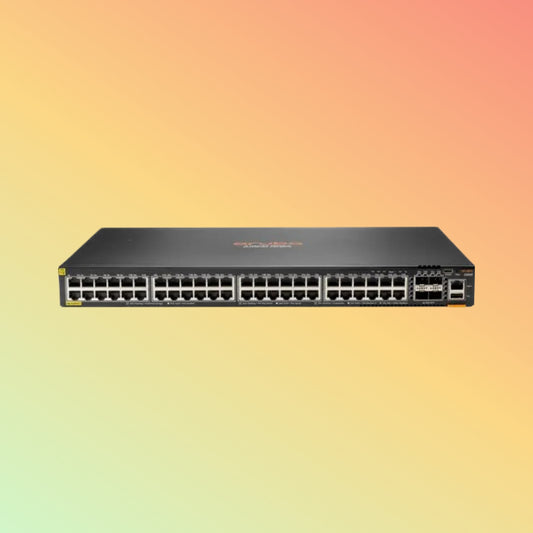 HPE Aruba CX 6300F (JL665A) Switch - 48 x Gigabit Ethernet PoE+ Ports RJ45, 4 x SFP56 GbE WAN