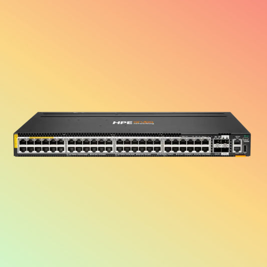 HPE Aruba CX 6300M (R8S91A) Switch - 720 Gbps Switching Bandwidth, 535 Mpps Throughput, 2880 W PoE capability, 48 x RJ45
