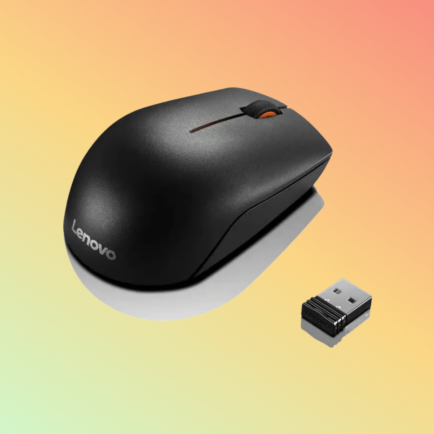 LENOVO 300 Wireless Compact Mouse - Optical Sensor, 1000 DPI, 3 Button, 3 million keystrokes, 2.4 GHz Wireless via Nano USB-A Receiver