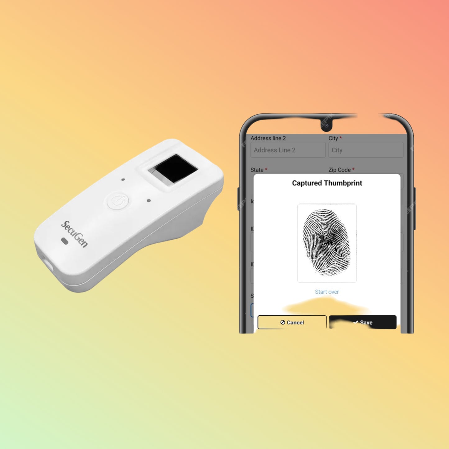 SecuGen Unity 20 Bluetooth - Wireless Fingerprint Reader