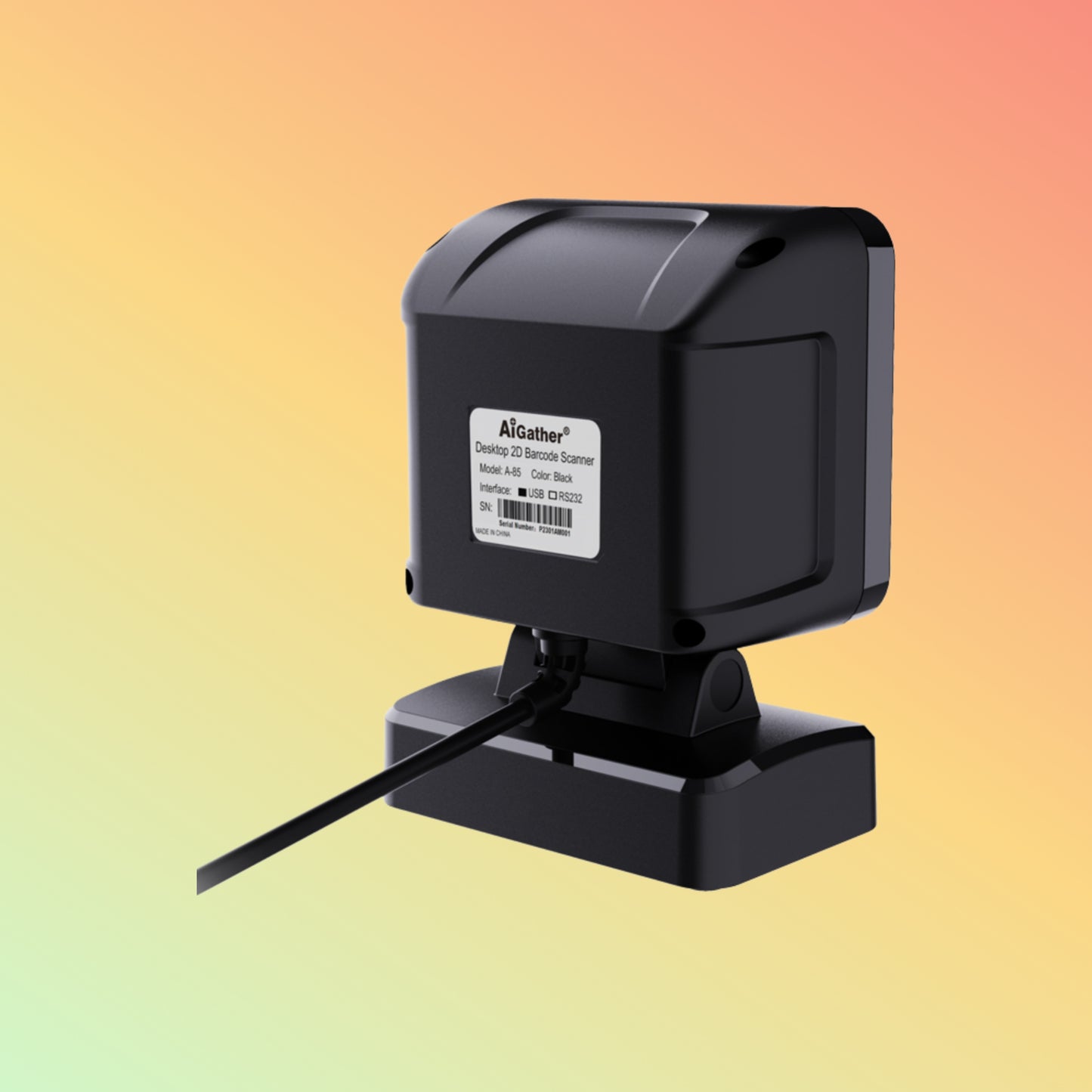 A-85 Desktop Wired 2D Barcode Scanner