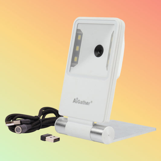 AiGather A-22 Desktop Wireless 2D Barcode Scanner