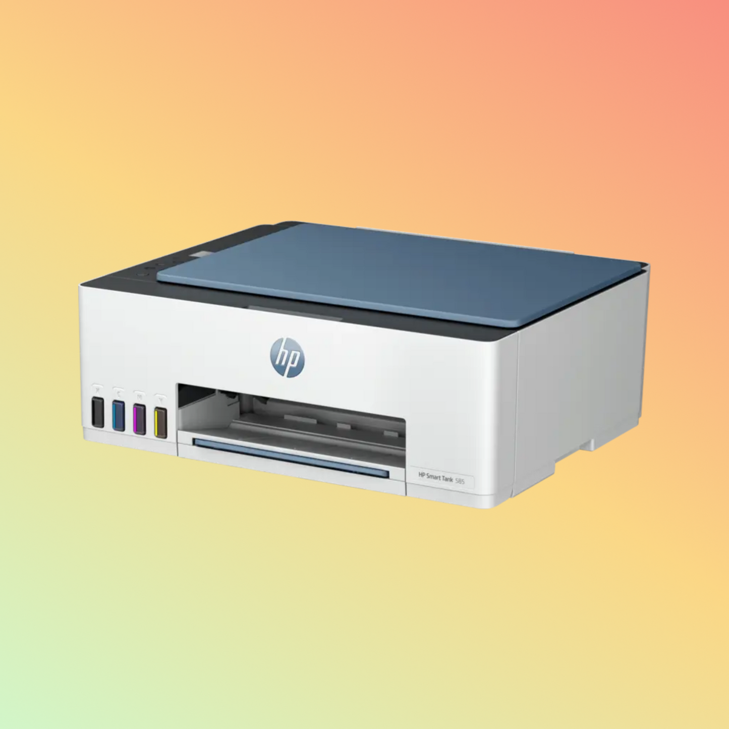 HP Smart Tank 585 Printer - Wireless, A4, Print Copy Scan, 12 ppm, 1200 x 1200 rendered dpi Resolution, 3,000 Pages Duty Cycle, Black and Color