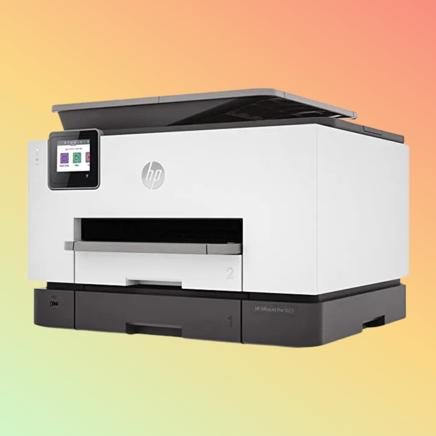 HP OfficeJet Pro 9023 Printer - Wireless, A4, Print Copy Scan Fax, 24 ppm, 1200 x 1200 rendered dpi Resolution, 30,000 Pages Duty Cycle, Black and Color