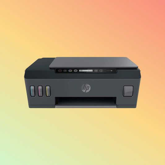 HP SMART TANK 500 Printer - A4, Print Copy Scan, 11 ppm, 1200 x 1200 rendered dpi Resolution, 1,000 Pages Duty Cycle, Black and Color