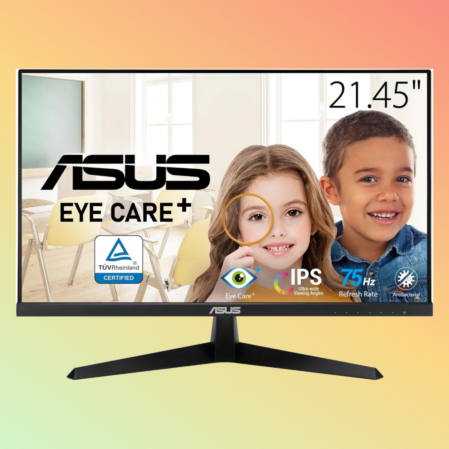 ASUS VY229HE EYE CARE Monitor - 21.4" FHD (1920 x 1080), IPS, HDMI, VGA, 250 nits, 75 Hz