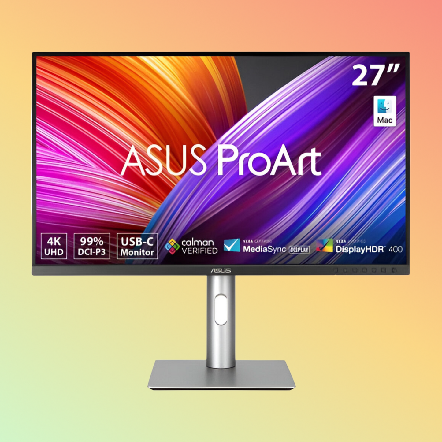 ASUS PROART PA279CRV Monitor - 27" 4K (3840 x 2160), IPS, HDMI, DP, 400 nits, 60 Hz