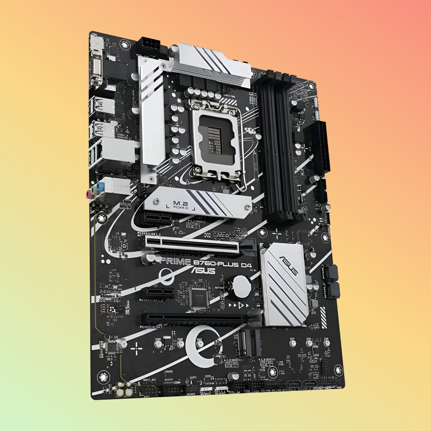 ASUS PRIME B760-PLUS D4 Motherboard - Intel Socket LGA1700, B760, 4 x DIMM, DP, VGA, HDMI, 128 Mb Flash ROM