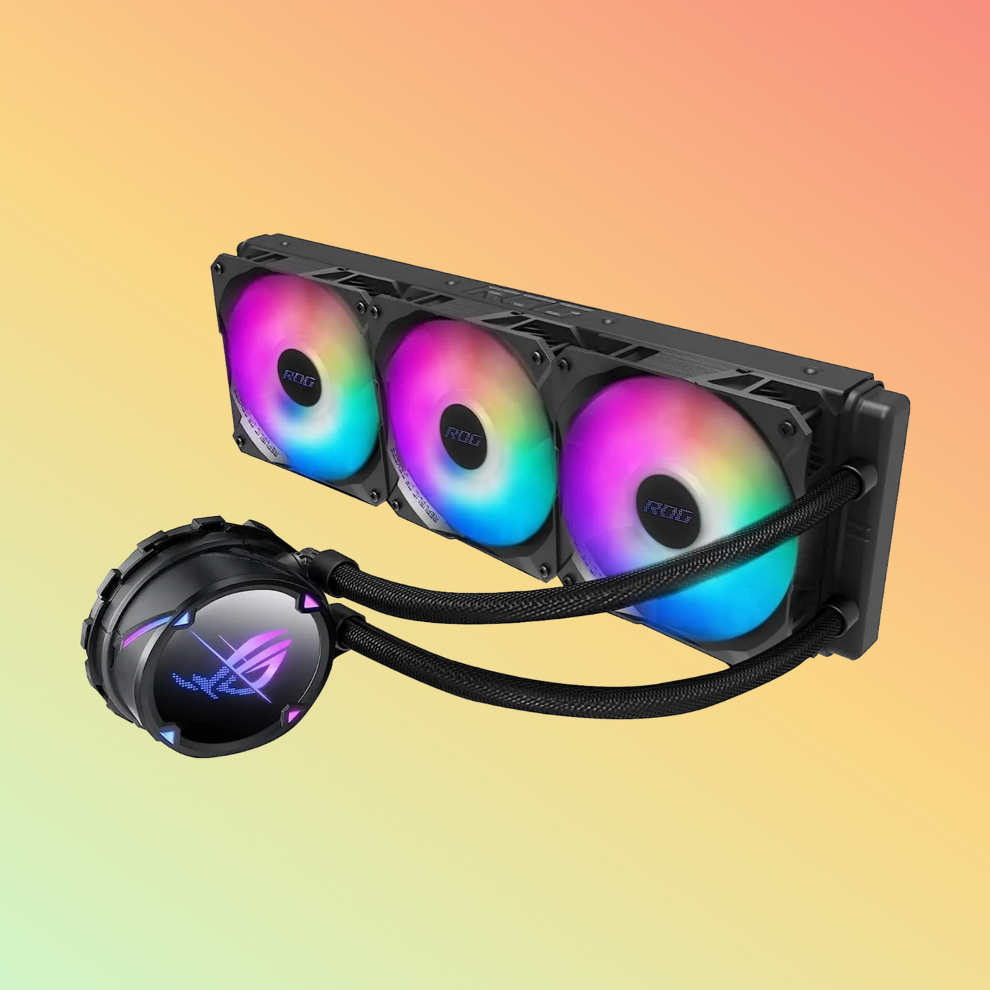 ASUS ROG STRIX LC II 360 ARGB Cooling - PWM, DC, 3 x Fan Slots, Intel LGA 1700, 1200, AMD AM5, AM4, TR4