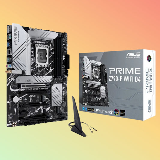 ASUS PRIME Z790-P WIFI D4 Motherboard - Intel Socket LGA1700, Z790, 4 x DIMM, 3 x M.2 slots, DP, HDMI, 192 (128+64) Mb Flash ROM