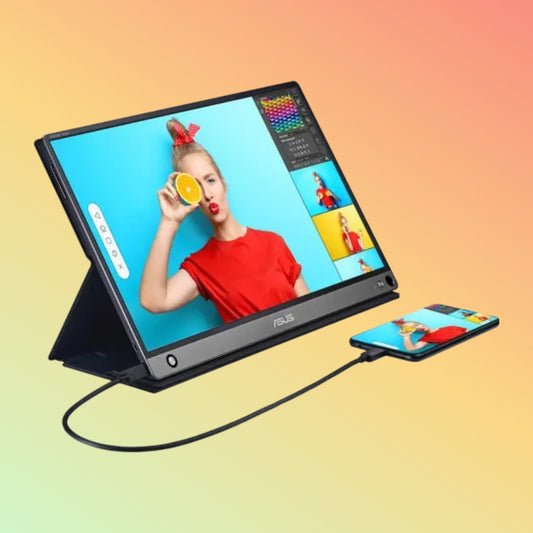ASUS MB16AMT ZENSCREEN Monitor - 15.6" FHD (1920 x 1080), IPS, Micro HDMI, USB Type-C, 250 nits, 60 Hz