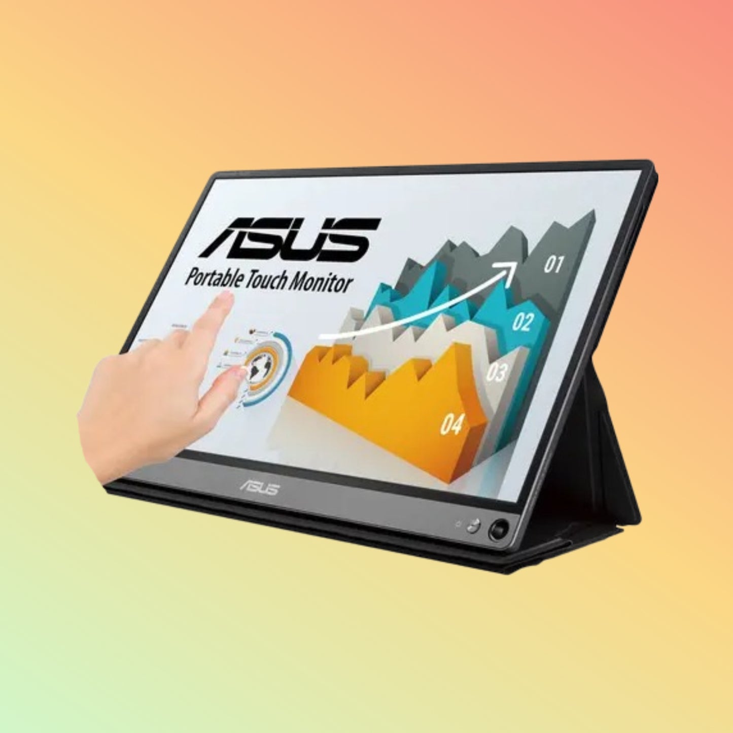ASUS MB16AMT ZENSCREEN Monitor - 15.6" FHD (1920 x 1080), IPS, Micro HDMI, USB Type-C, 250 nits, 60 Hz