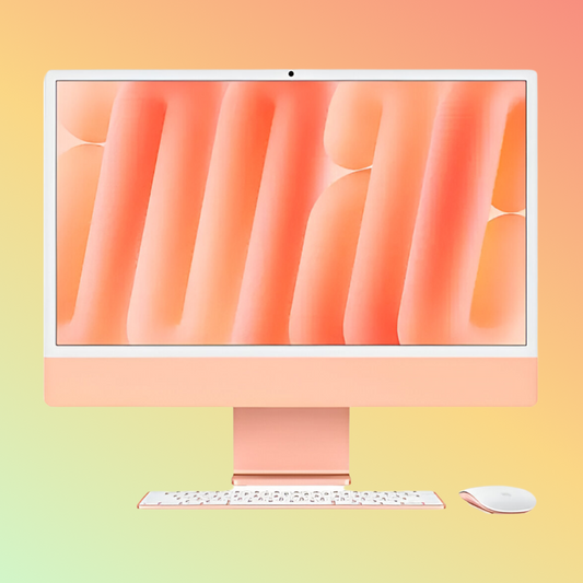 APPLE MWV83LL/A (2024) iMac - M4 Chip 10-Core CPU, 16GB, 256GB SSD, 10-Core GPU | 16-Core Neural Engine, 24" 4.5K (4480 x 2520) (Orange)