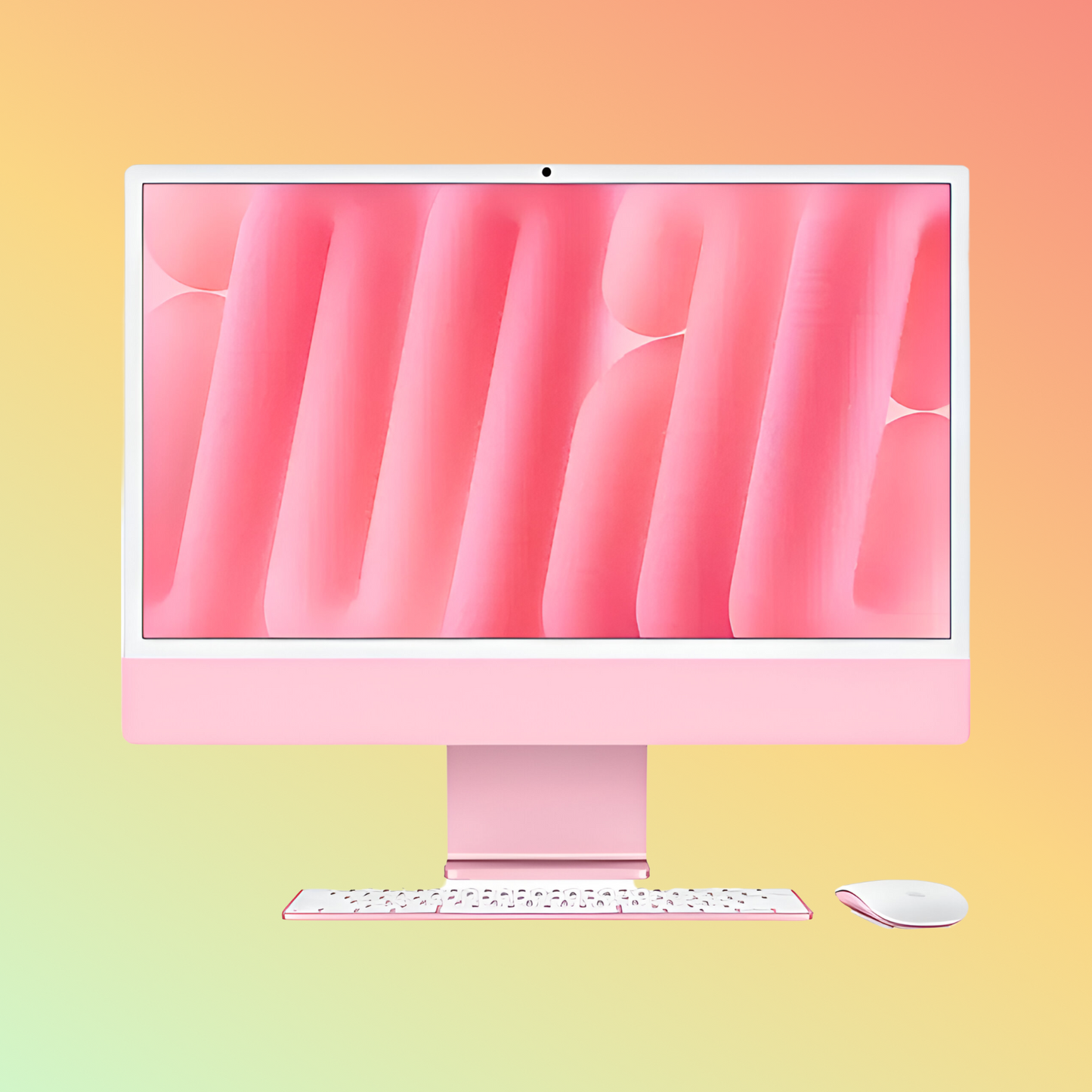 APPLE MD2U4LL/A (2024) iMac - M4 Chip 10-Core CPU, 24GB, 512GB SSD, 10-Core GPU | 16-Core Neural Engine, 24" 4.5K (4480 x 2520) (Pink)