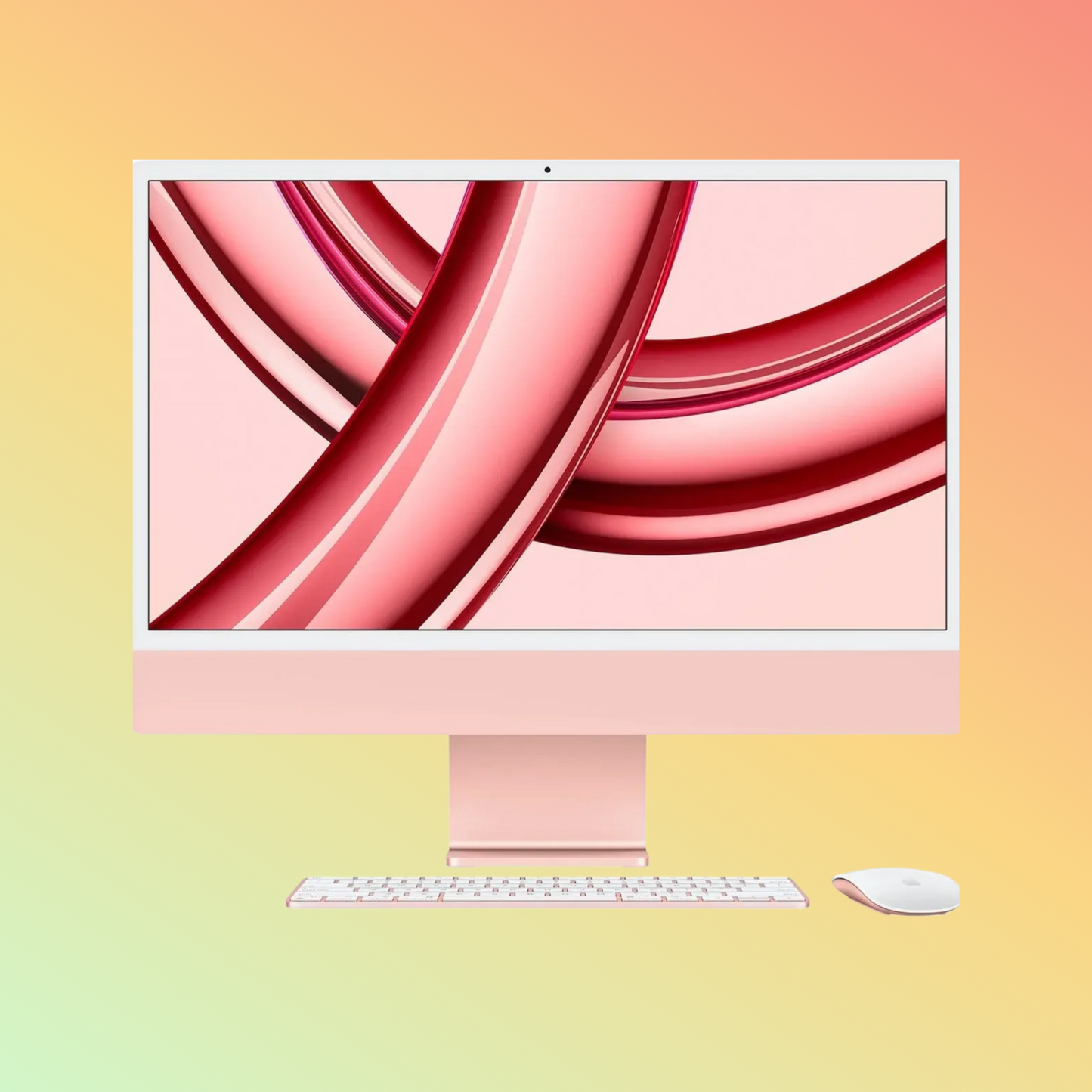 APPLE MGPM3LL/A (2021) iMac - M1 Chip 8-Core CPU, 8GB, 256GB SSD, 8-Core GPU | 16-Core Neural Engine, 24" 4.5K (4480 x 2520) (Pink)