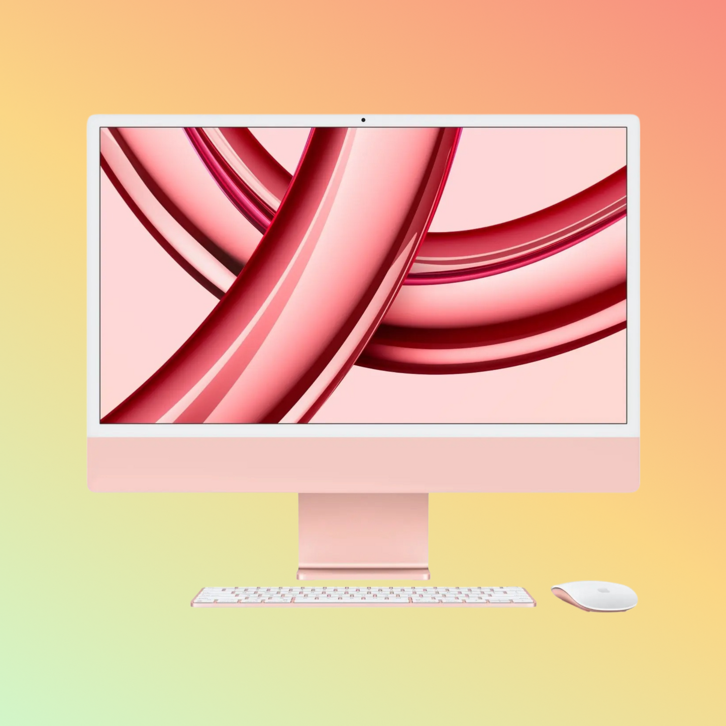 APPLE MGPN3LL/A (2021) iMac - M1 Chip 8-Core CPU, 8GB, 512GB SSD, 8-Core GPU | 16-Core Neural Engine, 24" 4.5K (4480 x 2520) (Pink)