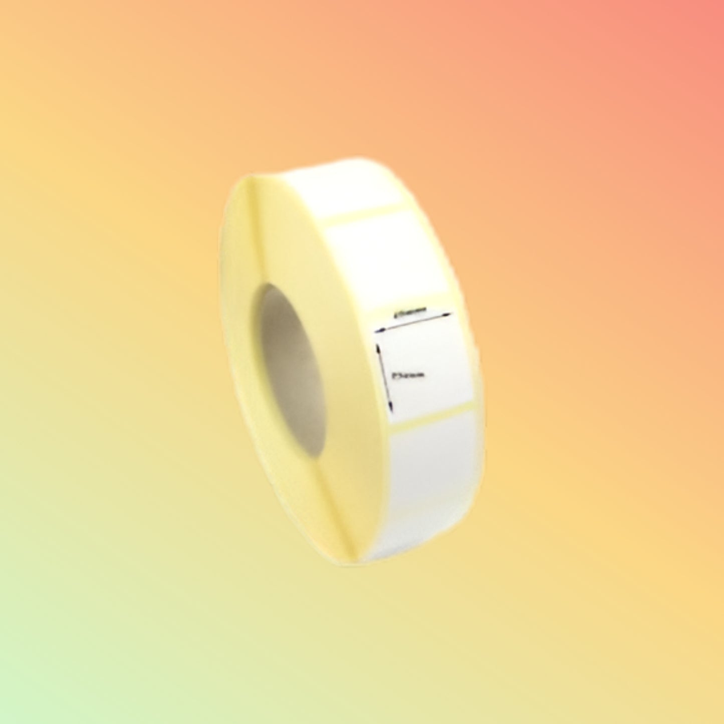 BARCODE LABEL (5200 PER ROLL) 25mmX25mm