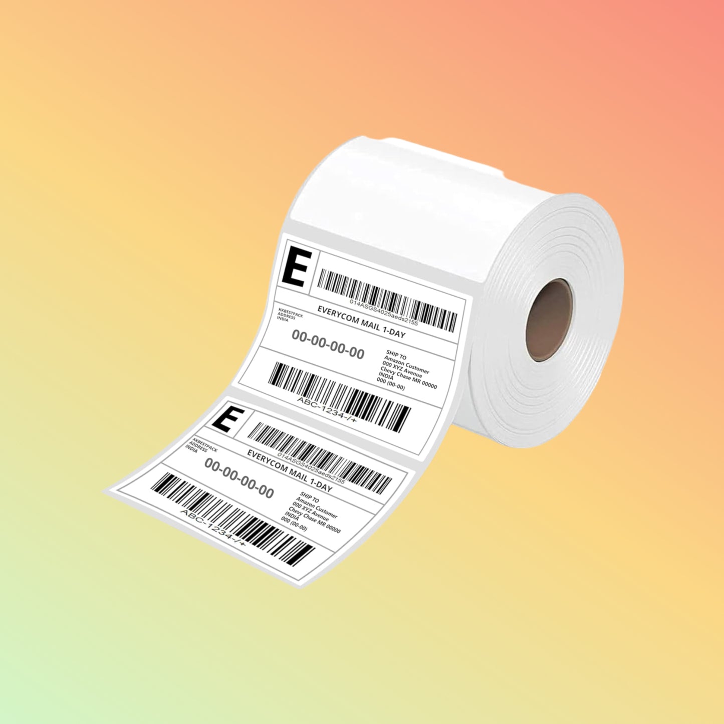 BARCODE LABEL (500 PER ROLL) 100mmX100mm