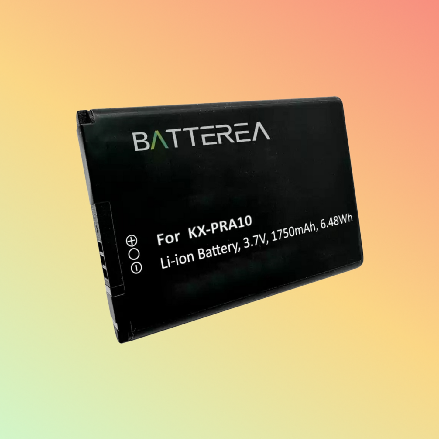 BATTEREA 3.7V 1750mAh replacement for Panasonic KX-PRX110, replaces KX-PRA10, Li-ion