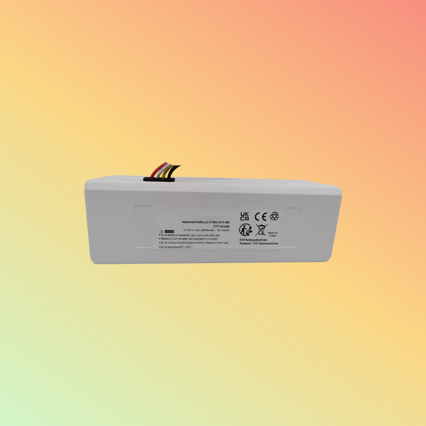 BATTEREA battery replacement for Xiaomi, replaces P1904-4S1P-MM STYTJ01ZHM, 14.4V, 2600mAh