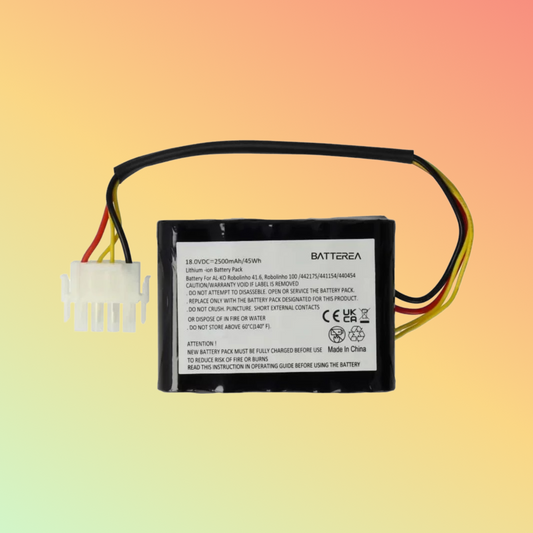Batterea Replacement Lawnmower Battery for AL-KO 442632, 442196, 442175, 440454, 441154, 440629 2500mAh 18V Li-ion