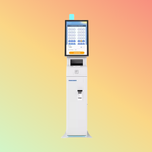 MAKEN Floor standing touchscreen self terminal card dispenser self check in kiosk hotel