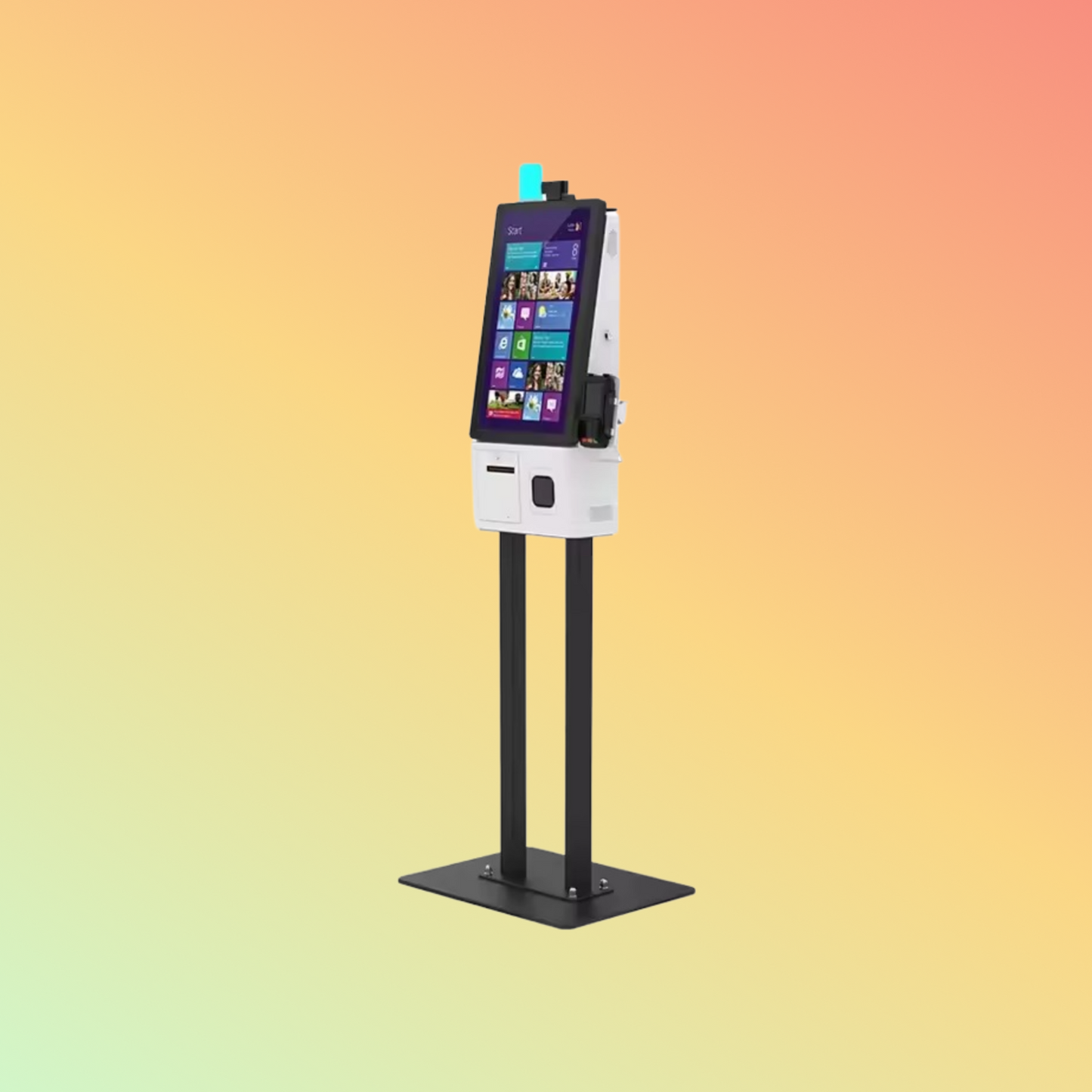 MAKEN 24 Inch Floor Stand Restaurant Automatic Interactive Payment Self Service Ordering Kiosk