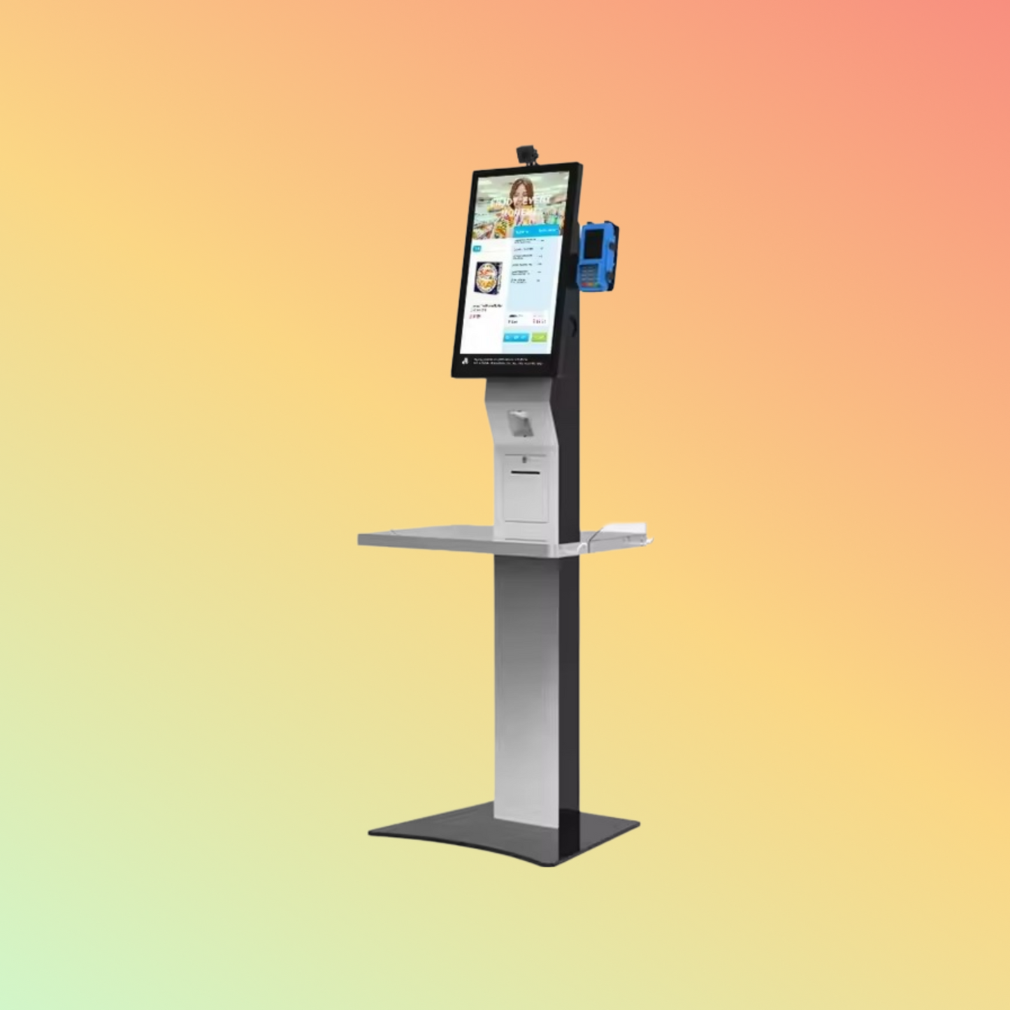 MAKEN 27 Inch Android Touch Screen Self Service Machine Supermarket Self Checkout Kiosk