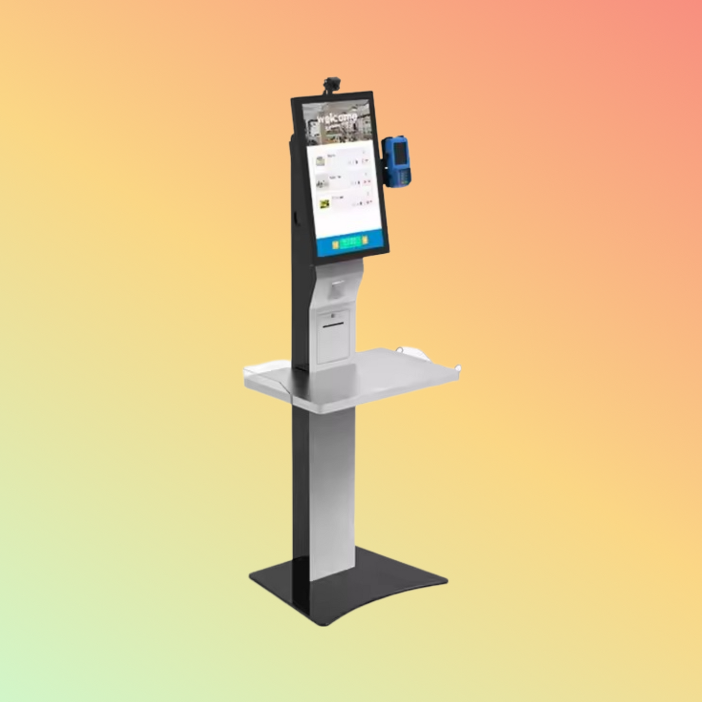 MAKEN 27 Inch Android Touch Screen Self Service Machine Supermarket Self Checkout Kiosk