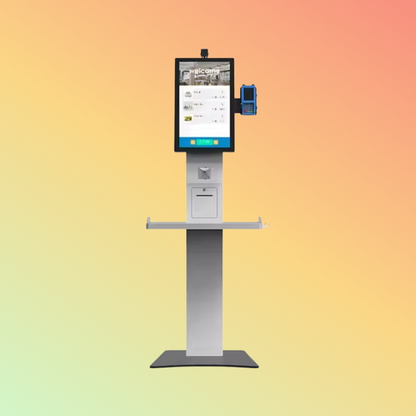 MAKEN 27 Inch Android Touch Screen Self Service Machine Supermarket Self Checkout Kiosk
